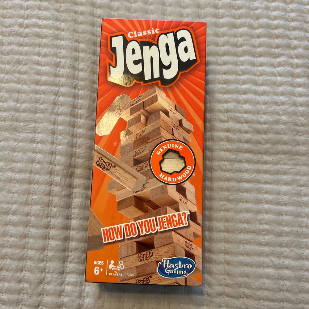 🆕 Classic Jenga - Box Never Opened - family fun classic game for all!